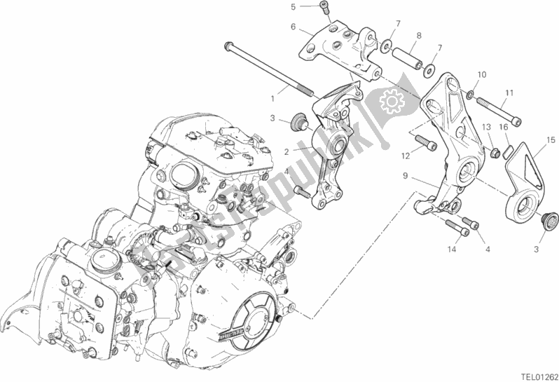 Todas las partes para Unidad De Placa De Marco de Ducati Diavel 1260 S 2020